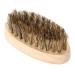Men Beard Brush Soft Bristle Mustache Comb Oval Bamboo Handle Beard Shaping Tool for Home Use