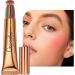 Highlighter Wand - 15ml Multifunctional Bronzer Pen Makeup Creamy Texture Highlighting Shade Makeup with Air Cushion Applicator Coatuiyo - Buy Online on GoSupps.com
