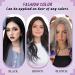Runature 55cm Gray Blue Bonding Extensions | Real Hair Keratin U-Tip | 25 Strands 25g - Long Lasting Premium Quality - Buy Online on GoSupps.com