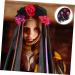 FOMIYES Halloween Headdress Halloween Party Headband Day of The Dead Flower Headband Halloween Veil Headband Halloween Rose Flower Crown Day of The Dead Flower Headpiece Hair Hoops Ribbon 100.00X21.00X5.00CM Multi - Buy Online on GoSupps.com