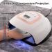 Sanon UV LED Nail Lamp 220W Fast Dryer with 57 LEDs and 4 Timer Presets - For Fingernail and Toenail Curing | Nail Art Tools - Buy Online on GoSupps.com