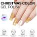 AILLSA Christmas Gel Nail Polish Set Red White Dark Green Gel Polish with Base and Top Coat Red Gold Sparkle Nail Polish Gel Soak Off U V Gel Winter Colors Starter Kit for Christmas Gifts A8-christmas Set - Buy Online on GoSupps.com