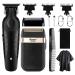 KEMEI Professional Hair Clippers and Foil Shavers Set Electric Hair Clippers for Men Cordless Men's Electric Shavers T Blade Zero Gapped Hair Trimmer Rechargeable Detailer Trimmer Electric Razor
