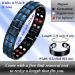 Vicmag Men Magnetic Bracelet 3500 Gauss Titanium Steel Double Row Wristband - Blue 4 Elements | Adjustable with Tool & Gift Box - Buy Online on GoSupps.com