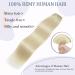 Thick Clip-In Hair Extensions - 100% Remy Real Hair 60cm 105g Platinum Blonde (#60) - Soft & Natural - Buy Online on GoSupps.com