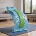 Back Arch Stretcher Lumbar Stretcher Ergonomic Massage Traction Board Nonslip 3 Levels Adjustable for Muscle Relaxation Men Women Athletes Blue - Buy Online on GoSupps.com