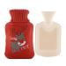 Mini hot water bag hand warmer 500 ml with reindeer cover combination of warm tools for Christmas for your hands waist neck feet back and bed cipliko happy deer