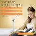 Circadian Optics Lumos Light Therapy Lamp - 10,000 Lux UV-Free LED Sun Lamp for Sleep Aid, Brain Booster, and Stress Relief - Full Spectrum Sunlight for Work from Home (White) - Buy Online on GoSupps.com