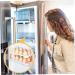 KOMBIUDA Box Egg Carton Eggs Deviled Egg Tray with Lid Kitchen Egg Container Side Door Refrigerator re-usable White 22.3X10.1X8.9CM - Buy Online on GoSupps.com