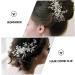 minkissy Wedding Hair Accessories Hair Clips Hair Barrettes Tiara Hair Pin Bride Hairpin Bridal Hair Accessory Girl Headpiece Bride Headpieces for Wedding Hair Comb Rhinestones Leaf Women's - Buy Online on GoSupps.com