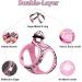 Suredog Premium Dog Harness for Small Dogs - Reflective Breathable with Leash - Pink Checkered (Medium) - Perfect for Puppies & Small to Medium Breeds - Buy Online on GoSupps.com