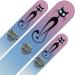 Mont Bleu Set of 3 Cats Crystal Nail Files hand decorated with crystals from Swarovski - Hand Made Czech Tempered Glass Lifetime Guaranty Bubblegum - Buy Online on GoSupps.com