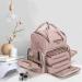 LUXJA Nail Polish Organizer Holds 48 Bottles and a Nail Lamp - Pale Rose | Patent Pending Design with Removable Bags and Tools Storage Pockets - Buy Online on GoSupps.com
