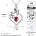 Cute Cat Necklace with Sparkling Zirconia Crystal Birthstone Pendant Necklace for Girls Womens White Gold Over 925 Sterling Silver Animal Necklace Birthstone Jewelry Sweet Present Girlfriend Sisters A January-Garnet - Buy Online on GoSupps.com