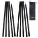 Sutekus Steel Rod Tent Pole Replacement Accessorie 2pc/Set Adjustable Bars Black