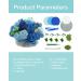 BAZIMA DIY Felt Flower Art Craft Kit - Blue Rose Pot Bonsai Kit for Beginners - Buy Online on GoSupps.com