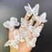 32 Pcs White Lace Butterfly Applique Embroidery Organza Patches for Wedding Dress Craft DIY - Buy Online on GoSupps.com