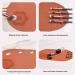Brush Cleaning Mat | Silicone Cleanser Brush Clean Pad - Portable Cosmetic Cleaning Pads Scrubber Mat Pad for Foundation & Lip Brush brown - Buy Online on GoSupps.com
