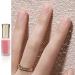 Pink Nail Polish Nude Pink Nail Varnish Chip Resistant Clear Jelly Pink Nail Varnish Quick Dry Pink Gel Polish Water Based Translucent Nail Polish for DIY Manicure Art at Home