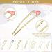 22-Piece Metal U-Shaped Hairpin Set for Women - French Style Chignon Pin Hair Accessories in Gold & Silver - 6 Styles - Buy Online on GoSupps.com