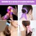 Neon Light Up Bow Scrunchies 6 Pack - Glow in the Dark Hair Accessories for Girls and Women - Perfect for Raves, Parties, Birthdays - Pattern 1 - Buy Online on GoSupps.com