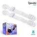 Anti-Tip Television and Furniture Anchor Strap for Child Safety (4 Pairs) by Boxiki Kids. Quakehold and Safety Straps for Child Proofing Your Home (White) 4 Pairs - White - Buy Online on GoSupps.com