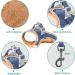 Geeric Adjustable Cat Dishes & Escape Proof Harness Set | Reflective Stripes | Ideal for Small Cats - Shop Internationally - Buy Online on GoSupps.com