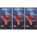 SONY 3T120VR 6hrs. EP T-120 VHS Tapes (3-Pack) - High-Quality Video Recording Tapes - Buy Online on GoSupps.com