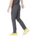 Mediclo Men's Eco-Friendly Scrub Pants - Sable, 7 Pockets, Elastic Waist, Sustainable FYSEL Fabric, Tapered Leg, Medium Heather Grey - Buy Online on GoSupps.com