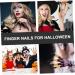 FOMIYES 3 Sets Halloween Nail Set Zombie Fingers Nail Zombie Finger Nail Halloween Props Fake Nails Spooky Fake Finger Fingertip Fingernail Fake Fingers Nail Prom Vinyl The Witch - Buy Online on GoSupps.com