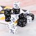 48-Piece MTG Dice Counters Set for Magic The Gathering | Creature Stats Buff Cube D6 Dice | CCG Card Game Accessory (Black & White) - Buy Online on GoSupps.com