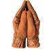 Ladies Equestrian Riding Gloves - Real Leather & Cotton, Premium Quality, Tan, Medium - Buy Online on GoSupps.com