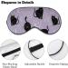 LynaRei Halloween Black Cats Sleep Mask - Adjustable Strap, Soft Eye Cover for Blocking Lights - Buy Online on GoSupps.com