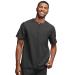 KESWI 3 Pocket Slim Fit Henley Scrub Top for Men  4 Way Stretch Anti-Wrinkle Ultra Soft Medical Scrub Uniform Small Black