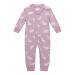 Owlivia Organic Cotton Baby Boy Girl Zip Up Sleep N Play Footless Baby Romper Long Sleeve Baby Pyjama (Size newborn-24 Months) Feather 0-3 Months