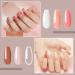 ROSALIND Nude Poly Nail Gel Set - 6Pcs Opal Clear Pink Brown Colors - DIY Acrylic Extension Nail Art - Buy Online on GoSupps.com