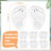 Gel Metatarsal Pads for Thong Sandals - 12 Pairs | Clear Forefoot Cushion Inserts for Women and Men | Anti-Slip Sandal Insoles for Pain Relief - Buy Online on GoSupps.com