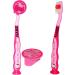 Ergonomic Travel Toothbrush Set for Kids - High-Quality Bristles & Suction Cup Cap - Buy Online on GoSupps.com