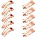 24 Pieces Rubberized Double Grip Hair Clips Metal Snap Hair Barrette for Hair Making Salon Supplies (Rose Gold)