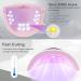 LKE 72W UV LED Nail Lamp with LCD Display | 3 Timer Settings | Gel Nail Polish Curing Dryer - Pink - Buy Online on GoSupps.com