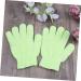 HAPINARY Exfoliate Glove Pair Exfoliating Bath Gloves Nylon Shower Gloves Body Scrub Exfoliator Bath Towel Take a Bath Exfoliating Mitts medium Green - Buy Online on GoSupps.com