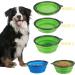 AXGO Collapsible Extra Large Dog Bowl - Portable Foldable Silicone Travel Bowl for Pet Food/Water - Black - 1 Piece - Buy Online on GoSupps.com