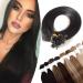 18" Pre Bonded Human Hair Human Hair 0.5g*200 Strands #1 Jet Black (100g)