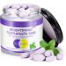 Purple Toothpaste Tablets with Nano Hydroxyapatite for Teeth Whitening Fresh Breath Safe and Remineralizing Tablets with Coconut Oil Peppermint 150 Pcs - 3.2 Oz