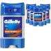 Gillette Antiperspirant Clear Gel Deodorant For Men 48-Hour Invisible Sweat and Odour Protection Pack of 6 420 ML (6 X 70 ML) Sport Triumph