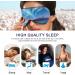 Haskirky Light Blocking Eye Mask - Adjustable & Breathable for Deep Sleep and Relaxation | Ideal for Travel, Office, Yoga & Meditation - Buy Online on GoSupps.com