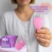Ella y Yo Menstrual Cup Set - 2 Sizes (S & L) Sterilizer & Cotton Bag - 100% Soft Medical Silicone Washable & Reusable - Buy Online on GoSupps.com