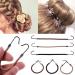 Elastic Hair Bands - 30 Pack Hair Ties for Women & Girls | Ponytail Clips & Rubber Braids in 3 Colors | Durable Hair Accessories - Buy Online on GoSupps.com