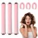 3Pcs Heatless Curlers Hair Rollers for Long Hair Hair tools for wavy hair curler styling Overnight Heatless Hair Curlers DIY Hair Styling Appliances (Pink)