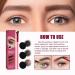 4D Hair Stroke Brow Stamp Brush Set with Mini Eyebrow Cream - Dark Brown - Buy Online on GoSupps.com